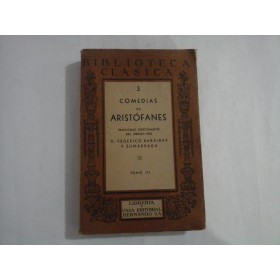  COMEDIAS  DE  ARISTOFANES  tomo III  -  Madrid 1942   